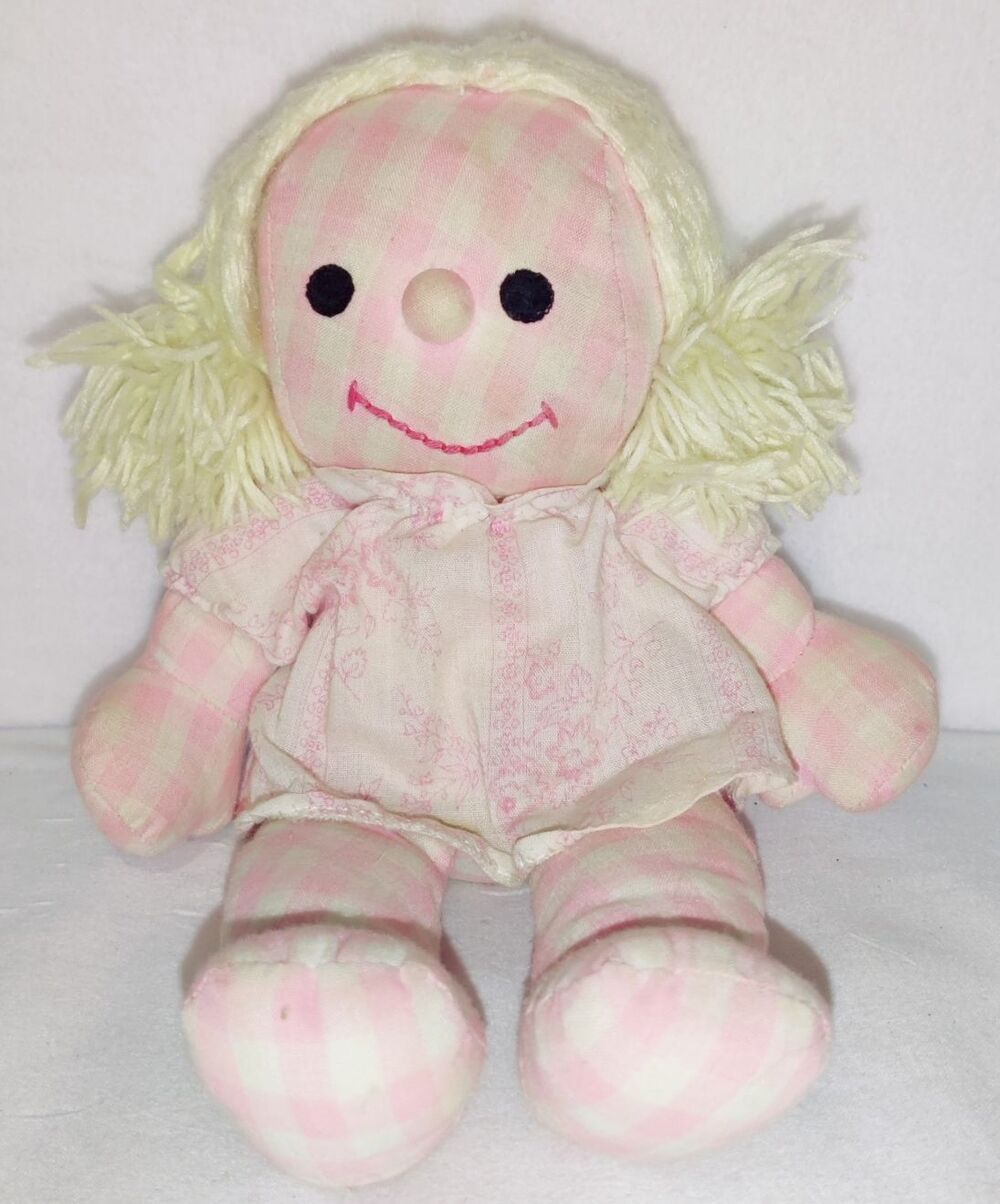 Vintage Hasbro 1973 Sweet Dreams Annabelle Doll with Dress, Yarn Hair Plush Doll